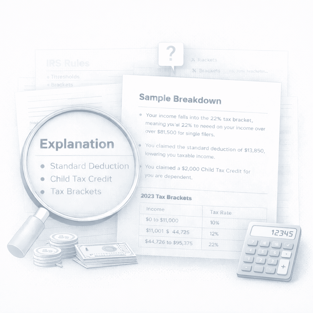 Plain-English explanations illustration